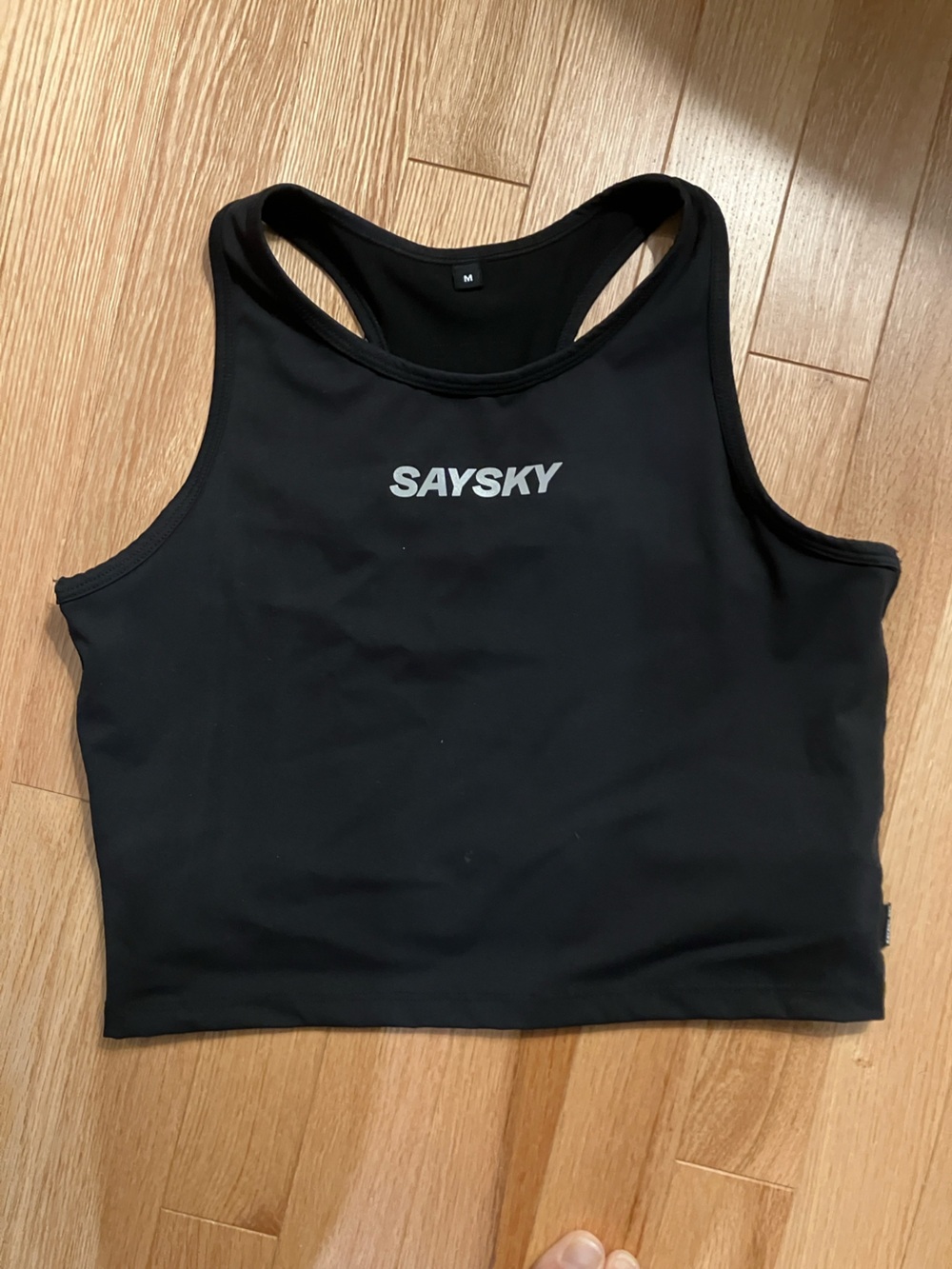 SAYSKY FLOW RACE CROP TOP Size Medium
